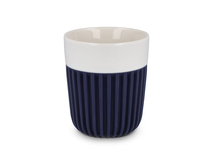 Tasse publicitaire 280 ml manchon silicone Fjord Bleu foncé